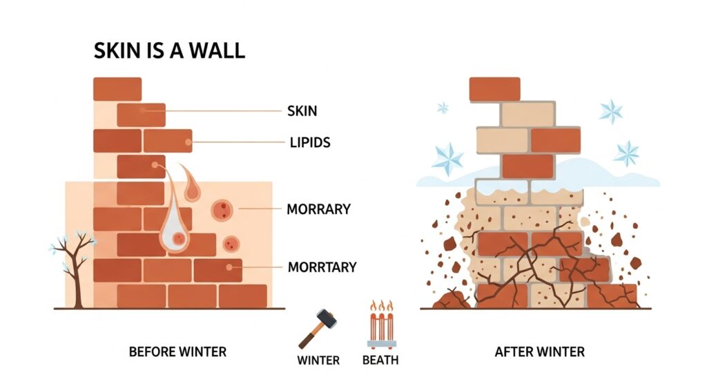 겨울철 피부 관리에 대한 냉혹할 정도로 솔직한 현실 점검